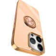 thumbnail image 1 of Compatible for iPhone 14 Pro Max Case with Ring Holder Kickstand [with Magnetic] Soft TPU Shockproof Electroplated Slim Thin Protective Phone Case for iPhone 14 Pro Max Pink, 1 of 14