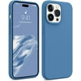thumbnail image 1 of Compatible with iPhone 14 Pro Max Case, [Upgraded Liquid Silicone] [Soft Anti-Scratch Microfiber Lining] Shockproof Full Body Protective Phone Case for iPhone 14 Pro Max,6.7 inch - Azure Blue, 1 of 14