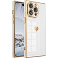 thumbnail image 1 of Compatible with  iPhone 14 Pro Max Case for Women, Cute Cases Full Camera Protection, Reinforced Corners TPU Cushion Shockproof Edge Bumper Cover [6.7 inches] -White, 1 of 7