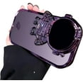 thumbnail image 1 of Compatible with iPhone 14 Pro Max Clear Phone Case Women Girls Plating Astronaut Hidden Stand Case Camera Protection Soft Silicone Shockproof Case for iPhone 14 Pro Max 6.7 inch (Dark Purple), 1 of 6