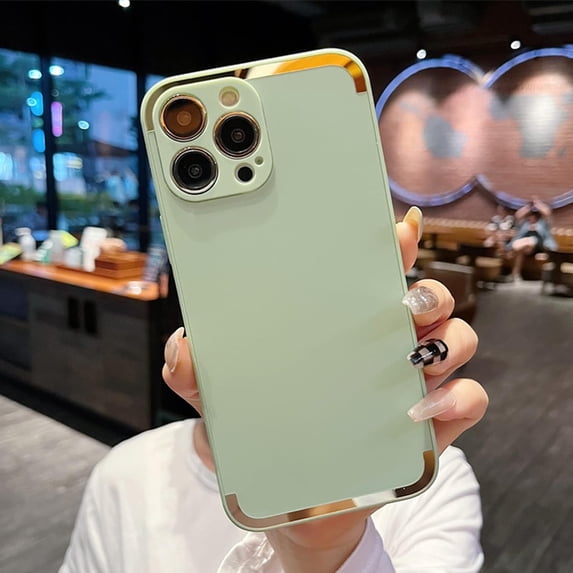 Compatible with iPhone 14 Pro Max Electroplating Frosted Case Thin Fashion Lens Protection Bumper Matte Slim Protection Shockproof Case for Women Girls