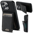 thumbnail image 1 of Compatible with iPhone 14 Pro Max Flip Wallet Phone Case with Card Holder Elastic,Magnetic Back Flip Kickstand Cover Premium PU Leather Business Classic Style Shockproof Case,Black, 1 of 8