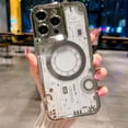 thumbnail image 1 of Compatible with iPhone 14 Pro Max Frosted Case with Ring Bracket Stand Round Lens Protection Clear Fashion Unique Shockproof Protection Cover for Women Girls, 1 of 8