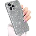 Compatible with iPhone 14 Pro Max Glitter Case Women Girls Bling