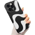 thumbnail image 1 of Compatible with iPhone 14 Pro Max Phone Case for Women, Soft Silicone Anti-Collision and Cute Zebra Print Patten Design, Lens Edge Raised Protection for iPhone 14 Pro Max 6.7"-Black, 1 of 13