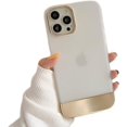 thumbnail image 1 of Compatible with iPhone 14 Pro Max Plating Case Fashion Luxury Electroplated Cover Ultra Thin Slim 3 in 1 Camera Protection Cover for iPhone 14 Pro Max Women Girls Men Clear, 1 of 7