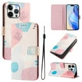 thumbnail image 1 of Compatible for iPhone 14 Pro Max Wallet Case, Painting Pattern Premium PU Leather [Credit Card Holder] [Wrist Strap] Flip Stand Feature Purse Case Full Body Protective Pattern Phone Cover, Graffiti, 1 of 17