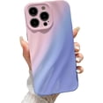 thumbnail image 1 of Compatible with iPhone 14 Pro Max Water Ripple Case, Cute Gradient Color Aesthetic Wave Shape Soft Camera Protective Phone case for iPhone 14 Pro Max Women Girls Pink Blue, 1 of 12