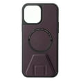 thumbnail image 1 of Compatible With iPhone 14 Pro Phone Case Magnetic Design Wireless Charging Car Holder Hidden Kickstand Lightweight Shockproof Anti-Fingerprint PU Leather Solid Color Phone Case,Purple, 1 of 11
