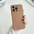 thumbnail image 1 of Compatible with iPhone 14 Pro Case, Silky Touch Premium Soft Silicone Rubber Anti-Fingerprint Protective Flexible Bumper Case, Support Wireless Charging, Anti-Scratch Microfiber Lining, Khaki, 1 of 10