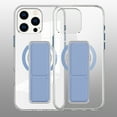 thumbnail image 1 of Compatible for iPhone 14 Pro Stand Case with Wristband, Multi-Functional Magnetic Kickstand Protective Phone Case Support Wireless Charging, Slim Hybrid Clear Shockproof Cover, Blue, 1 of 8