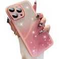 thumbnail image 1 of Compatible with iPhone 14Pro Max Clear Glitter Plating Case, Aesthetic Sparkly Bling Shiny Design, Soft TPU Shockproof Cover with Camera Protection for Women Girl for iPhone 14 Pro Max 6.7", 1 of 12