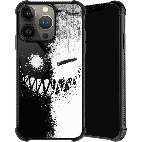Compatible with iPhone 15 Case, Ghost Face Phone Cover for Men/Women, Soft TPU Anti-Skid Thread and Four Corner Anti-Collision Protection Case Compatible with iPhone 15 6.1"