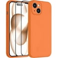 thumbnail image 1 of Compatible with iPhone 15 Case,Upgrade Liquid Silicone,[Enhanced Camera Protection][Scratch-resistant soft microfiber lining] Slim Cover Phone Cases (Orange), 1 of 12