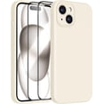 thumbnail image 1 of Compatible with iPhone 15 Case,Upgrade Liquid Silicone,[Enhanced Camera Protection][Scratch-resistant soft microfiber lining] Slim Cover Phone Cases (Stone), 1 of 12