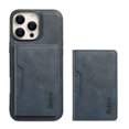 thumbnail image 1 of Compatible with iPhone 15 Magnetic Detachable Wallet Case with Card Slots RFID Blocking for Women Men, Double Magnetic Clasp Kickstand Shockproof PU Leather Phone Case,Blue, 1 of 8