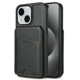 thumbnail image 1 of Compatible With iPhone 15 Magnetic Detachable Wallet Case,PU Leather Back Flip Kickstand,[Compatible With Magsafe],With Card Slots,Shockproof Rugged Phone Case Cover,Black, 1 of 10