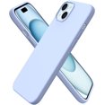 thumbnail image 1 of Compatible with iPhone 15 Plus Case 6.7", Slim Liquid Silicone 3 Layers Full Covered Soft Gel Rubber Cover Protective Phone Case with Anti-Scratch Microfiber Lining-Baby Blue, 1 of 14