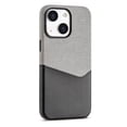 thumbnail image 1 of Compatible with iPhone 15 Plus Case, Card Holder Camera Protection Cover for iPhone 15 Plus ,Leather + Cloth double spell, Card Slot Designed for iPhone 15 Plus Phone Case,Black, 1 of 9