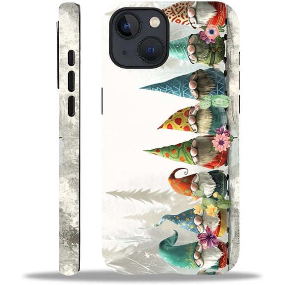 Compatible with iPhone 15 Plus Case, Christmas Little People Soft TPU + Hard PC 2-in-1, Anti-Scratch Soft TPU Shockproof Unique Protective Cover Pattern Design