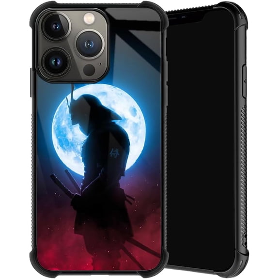 Compatible with iPhone 15 Plus Case, Japan Samurai Phone Cover for Men/Women, Soft TPU Anti-Skid Thread and Four Corner Anti-Collision Protection Case Compatible with iPhone 15 Plus