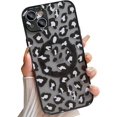 thumbnail image 1 of Compatible with iPhone 15 Plus Case with MagSafe, Luxury Leopard Pattern case for Women Girls Men, Soft TPU & Hard PC Back Shockproof Protective iPhone 15 Plus Slim Cover - White, 1 of 12