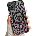 thumbnail image 1 of Compatible with iPhone 15 Plus Case with MagSafe, Luxury Leopard Pattern case for Women Girls Men, Soft TPU & Hard PC Back Shockproof Protective iPhone 15 Plus Slim Cover - Pink, 1 of 7