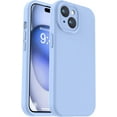 thumbnail image 1 of Compatible with iPhone 15 Plus Case, Upgrade Defender Liquid Silicone, [Full Covered Camera] [Soft Microfiber Lining] Shockproof Phone Case for iPhone 15 Plus 6.7 inch - light blue, 1 of 6