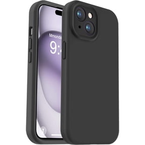 Compatible with iPhone 15 Plus Case, Upgrade Defender Liquid Silicone, [Full Covered Camera] [Soft Microfiber Lining] Shockproof Phone Case for iPhone 15 Plus 6.7 inch - Black