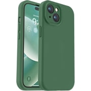 Compatible with iPhone 15 Plus Case, Upgrade Defender Liquid Silicone, [Full Covered Camera] [Soft Microfiber Lining] Shockproof Phone Case for iPhone 15 Plus 6.7 inch - Green