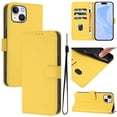 thumbnail image 1 of Compatible with iPhone 15 Plus Wallet Case with RFID Blocking Credit Card Holder, PU Leather Folio Flip Kickstand Protective Shockproof Anti-fall Phone Case Cover Women Men,Lemon, 1 of 11