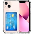 thumbnail image 1 of Compatible with iPhone 15 Plus case with Card Holder, Clear Card Slot case, Ultra-Thin, Soft, Shockproof, Credit Card Protective Cover for iPhone 15 Plus, 1 of 6