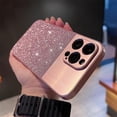 thumbnail image 1 of Compatible with iPhone 15 Pro Bling Case Sparkling Glitter Metal Wire Drawing Glossy Slim Thin Lightweight Fashion Lens Protection Shockproof Cover for Women Girls, 1 of 13