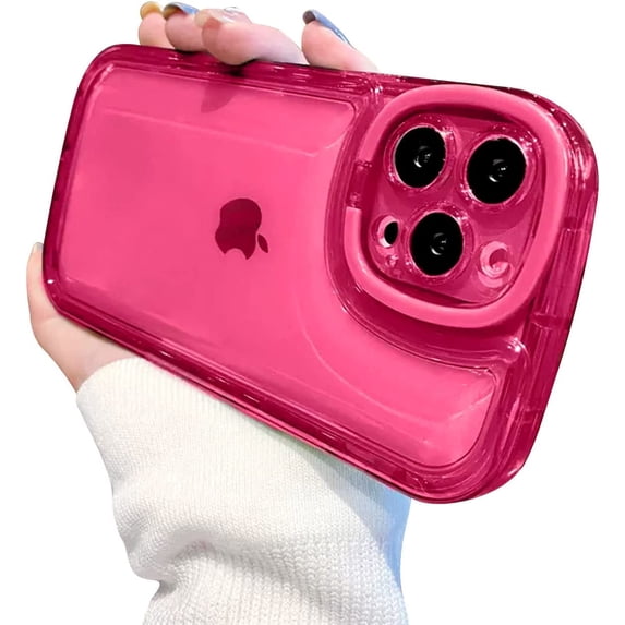 Compatible with iPhone 15 Pro Case with Clear Kickstand Creative Protective Design Case with Camera Holder for TPU Slim Shockproof Cool Phone Case for iPhone 15 Pro-Green