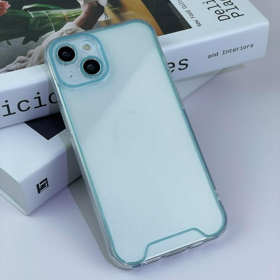 Compatible with iPhone 15 Pro Case Clear Luminous Case Glow in The Dark Noctilucent Luminous Space Nebula Slim Fit Cover Protective Anti Scratch Cases Thin Translucent Protective Case Blue
