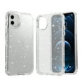 thumbnail image 1 of Compatible with iPhone 15 Pro Case, Glitter TPU+Acrylic Space Frame Hybrid Bumper Shockproof Protective Cover, Sparkle Bling Sparkly Cute Slim Women Girls Phone Case for iPhone 15 Pro,Clear, 1 of 8