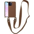 thumbnail image 1 of Compatible with iPhone 15 Pro Case with Lanyard Crossbody iPhone Case with Strap Adjustable Shockproof Drop Protection Silicone Phone Cover for iPhone 15 Pro 6.1’’ Brown, 1 of 11