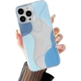 thumbnail image 1 of Compatible with iPhone 15 Pro Case, Soft Shaped Art Design with Built-in Bumper Protective Phone Case, Cute Slim TPU Cover Designed for iPhone 15 Pro Case,Blue, 1 of 10