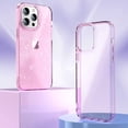 thumbnail image 1 of Compatible with iPhone 15 Pro Max Bling Case Colorful Gradient Glitter Shiny Sparkle Case for Women Girls Anti-Scratch Soft Silicone Shockproof Protective Not Yellowing Clear Phone Cover,Pink, 1 of 8