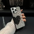 thumbnail image 1 of Compatible with iPhone 15 Pro Max Bling Case, Glitter Full Diamond Rhinestone Sparkle Loving Heart Case for Women Girls Girly Aesthetic Luxury Shiny Crystal Slim Soft Bumper Phone Cover, E, 1 of 6