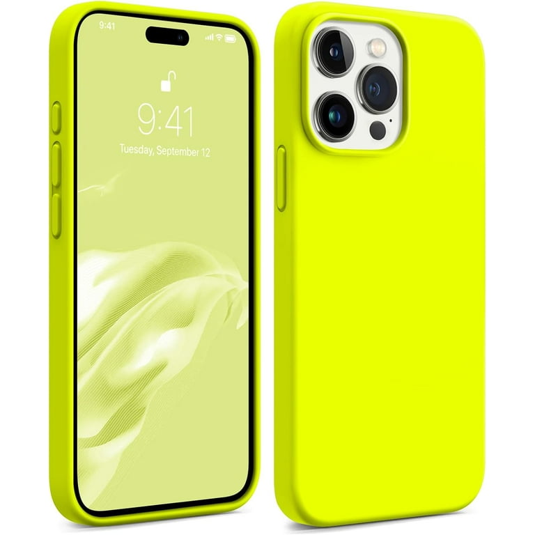 iPhone ケース15promax tvyellow Compatible with iPhone 15 Pro Max Case 6.7 inch, Silky Touch