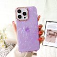 thumbnail image 1 of Compatible with iPhone 15 Pro Max Case, Clear Glitter Hybrid Protective Phone Case Slim Transparent Anti-Scratch Shock Absorption TPU Bumper Cover for iPhone 15 Pro Max 6.7", Purple, 1 of 8