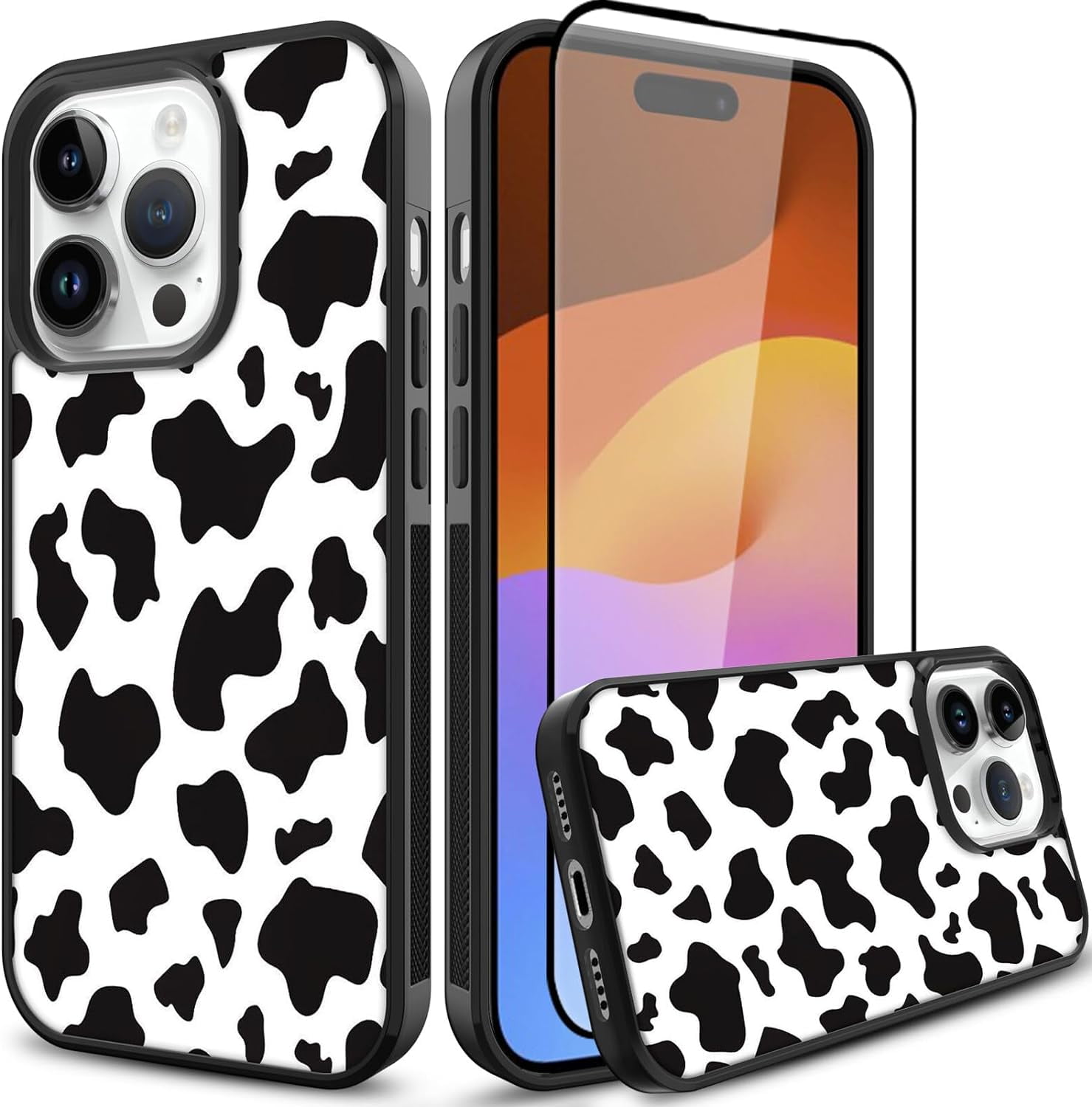 Screen Protector Cow Phone Case Iphone 11 Pro Max Compatible With