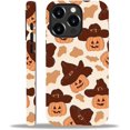 Compatible with iPhone 15 Pro Max Case, Halloween Ghost Daisies 4 15 ...