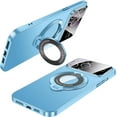 thumbnail image 1 of Compatible with iPhone 15 Pro Max Case with Ring Holder Kickstand, Compatible with Magsafe, Military Grade Slim Phone Cover Magnetic Case Shockproof Protective Case Cover for Women Men Blue, 1 of 10