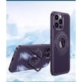 thumbnail image 1 of Compatible with iPhone 15 Pro Max Case with Ring Holder Kickstand, Heat Dissipation Breathable Cooling Case Military Grade Magnetic Case Shockproof Protective Case Cover for Women Men Purple, 1 of 8