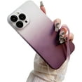 thumbnail image 1 of Compatible with iPhone 15 Pro Max Cute Case Gradient Frosted Wrist Strap Chain Transparent Lens Protection Clear Fashion Protection Shockproof Cover for Women Girls, 1 of 7
