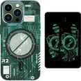 thumbnail image 1 of Compatible with iPhone 15 Pro Max Luminous Case Glow in The Darkness Noctiluncent Fluorescent Case with Wireless Charging for Women Men Slim Soft Bumper Protector Shockproof Phone Cover, Green, 1 of 13