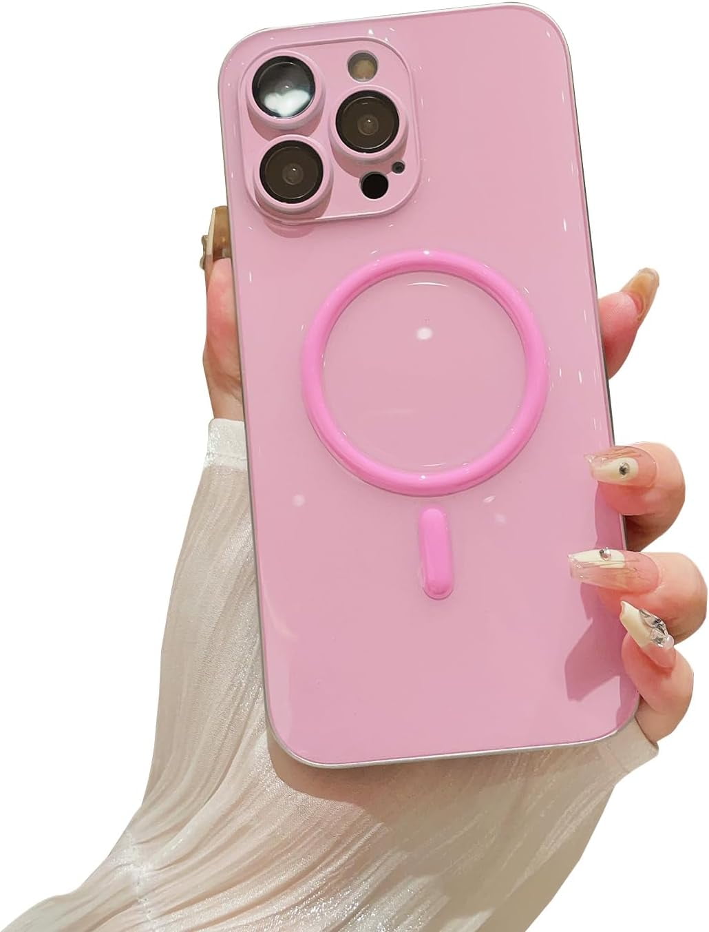 Compatible with iPhone 15 Pro Max Case, Soft TPU Luminous Case