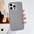 thumbnail image 1 of Compatible with iPhone 15 Pro Max Magsafe Case, Stylish Stripes Geometric Vertical Line Pattern Hard PC Back Microfiber Lining Drop Shock Scratch Protection Phone Cover for iPhone 15 Pro Max - Gray, 1 of 9